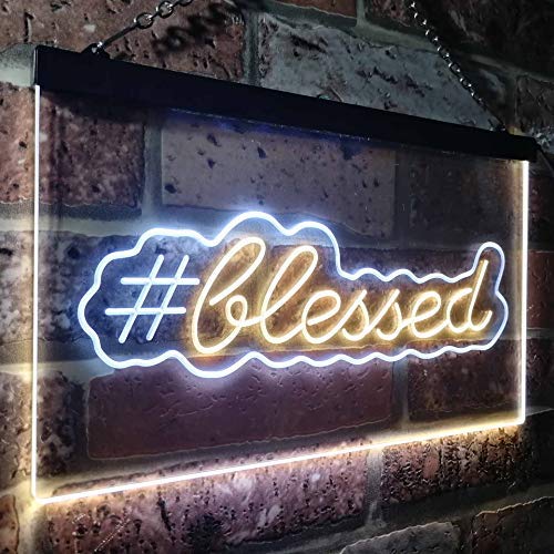 Hashtag Blessed LED Light Sign - LED Gift Works