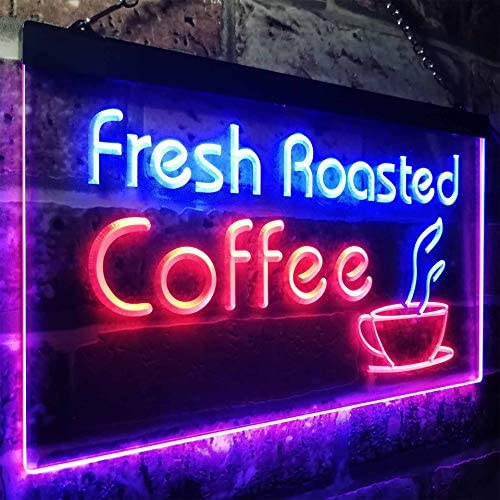 Fresh Roasted Coffee LED Light Sign - LED Gift Works