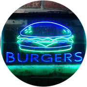 Hamburgers Burgers LED Light Sign - LED Gift Works
