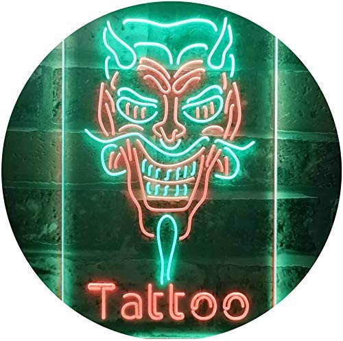 Hannya Mask Tattoo LED Light Sign - LED Gift Works