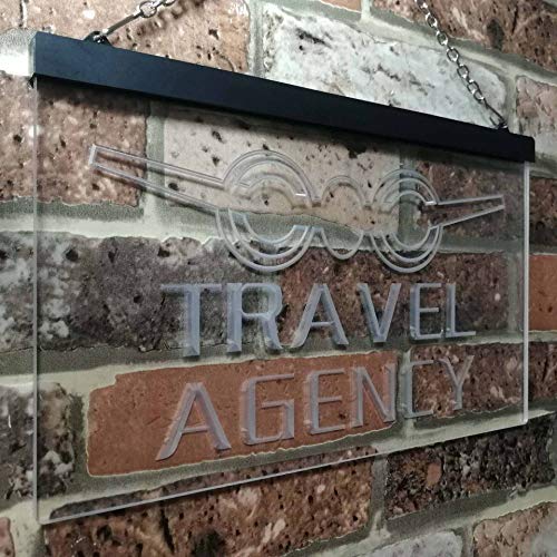 Travel Agency LED Light Sign - LED Gift Works