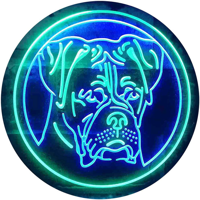 Boxer Dog Decor LED Light Sign - Way Up Gifts