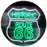 Historic Route 66 LED Light Sign - LED Gift Works