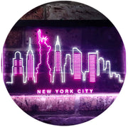 New York City Skyline Statue of Liberty LED Light Sign - LED Gift Works