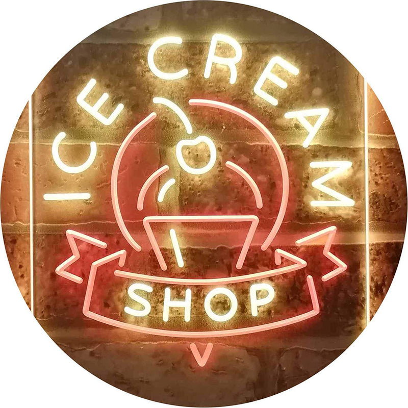 Ice Cream Shop LED Light Sign - LED Gift Works