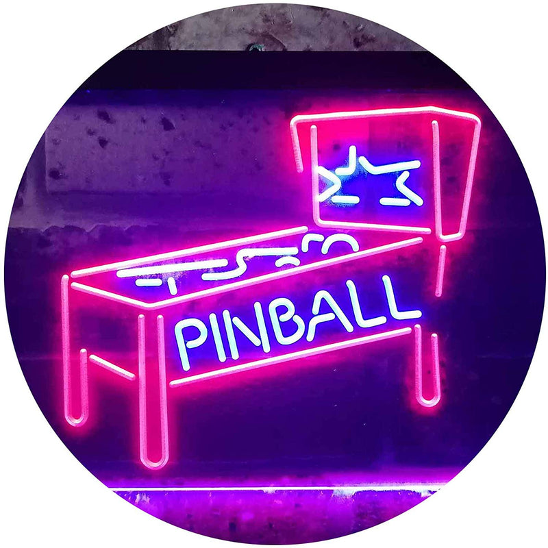 Pinball Game Room LED Light Sign - LED Gift Works