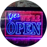 Yes We're Open LED Light Sign - LED Gift Works
