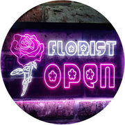 Flower Shop Florist Open LED Light Sign - LED Gift Works