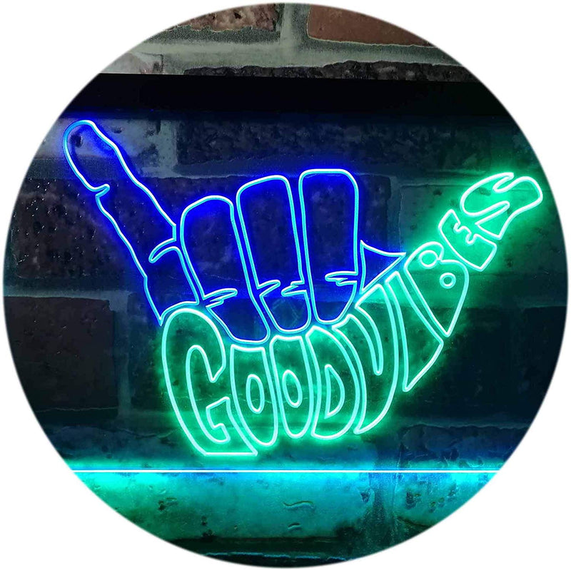 Good Vibes LED Light Sign - LED Gift Works