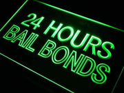 24 Hours Bail Bonds LED Light Sign - LED Gift Works