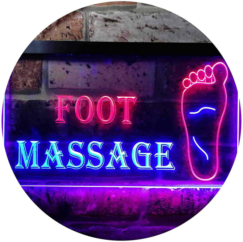 Foot Massage LED Light Sign - LED Gift Works