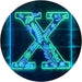 Family Name Letter X Monogram Initial LED Light Sign - Way Up Gifts