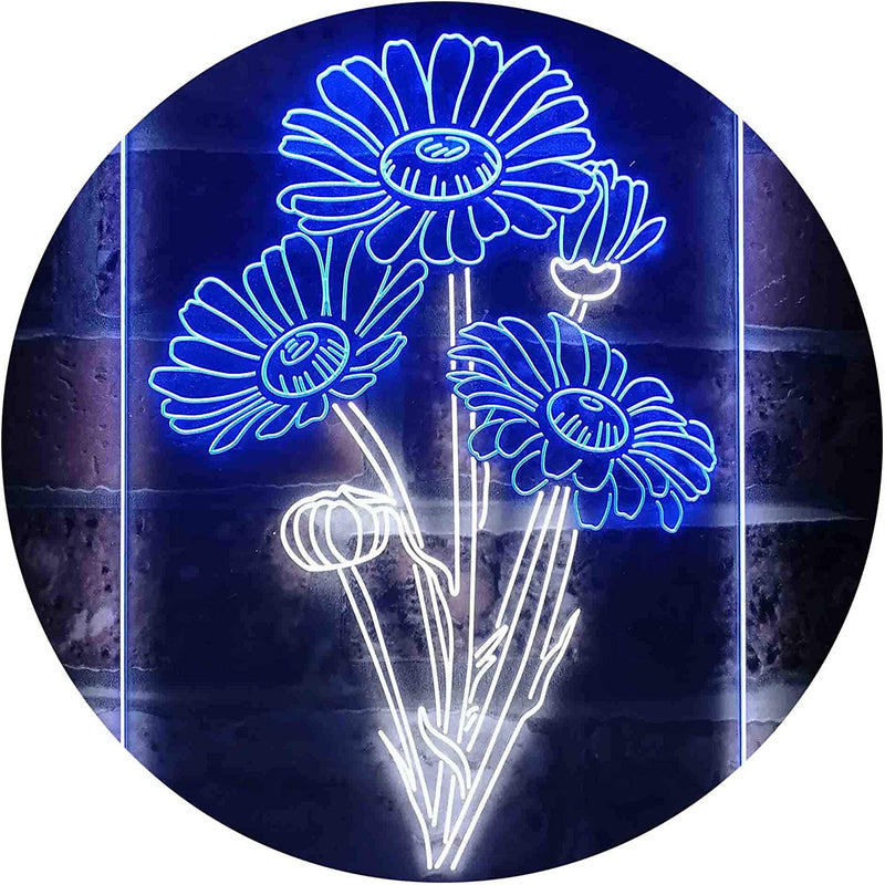 Daisy Flowers LED Light Sign - LED Gift Works