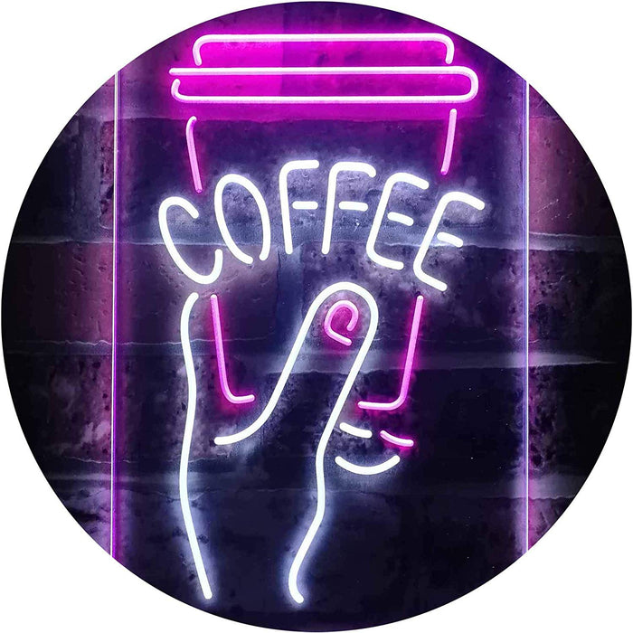 Coffee Cup To Go LED Light Sign - Way Up Gifts