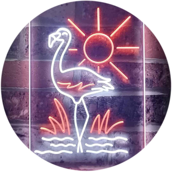 Tropical Decor Flamingo Sun LED Light Sign - Way Up Gifts