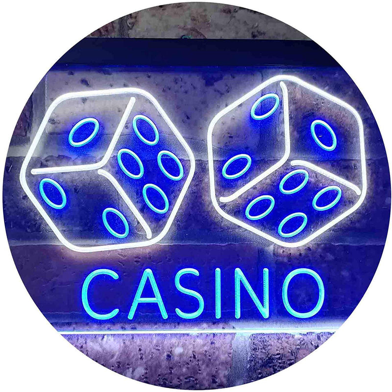 Dice Casino LED Light Sign - LED Gift Works