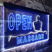 Open Massage LED Light Sign - LED Gift Works