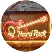 Guitar Hard Rock Music LED Light Sign - LED Gift Works