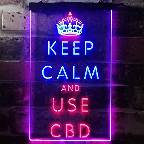 Keep Calm and Use CBD LED Light Sign - Way Up Gifts