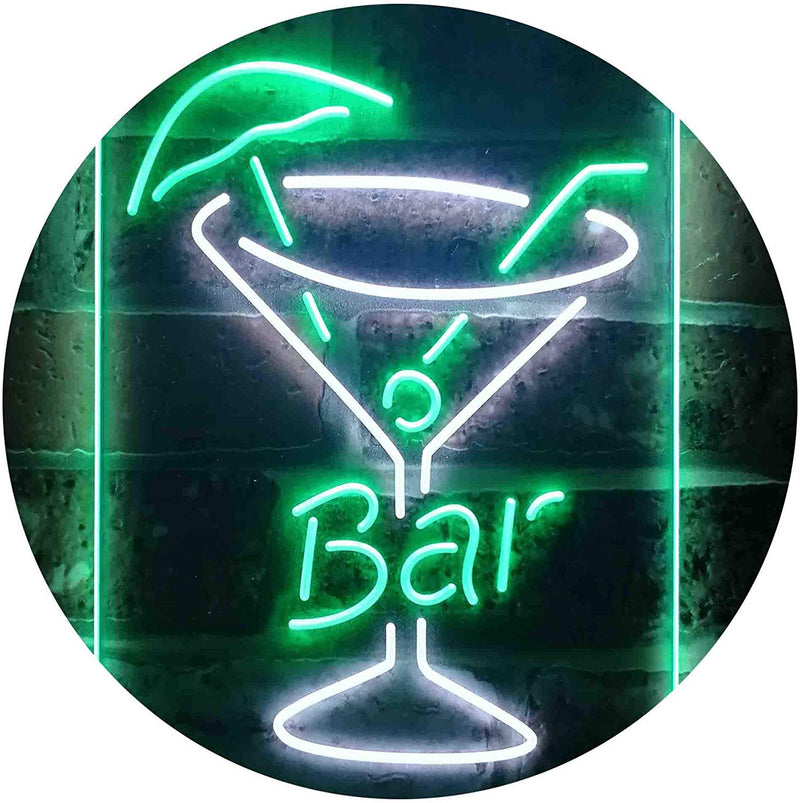 Cocktail Glass Bar LED Light Sign - LED Gift Works