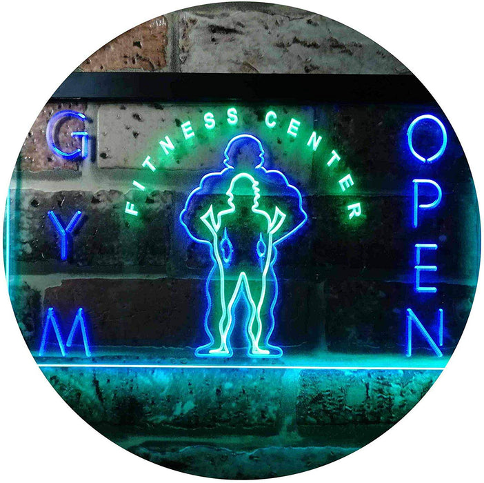 Fitness Center Open Gym LED Light Sign - Way Up Gifts