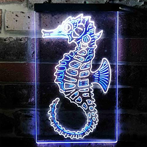 Ocean Decor Beach Seahorse LED Light Sign - Way Up Gifts