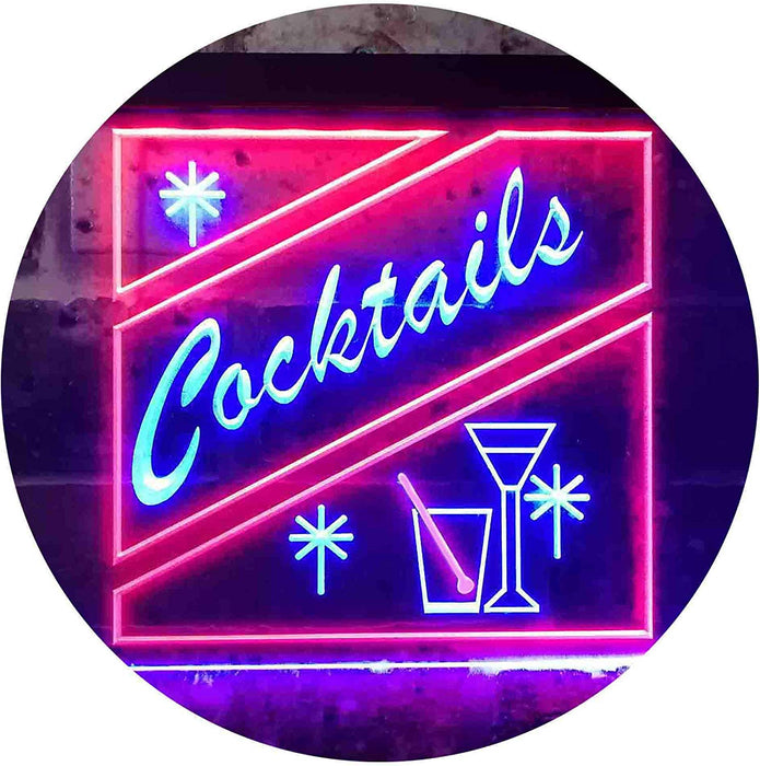 Cocktails LED Light Sign - Way Up Gifts