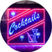 Cocktails LED Light Sign - Way Up Gifts
