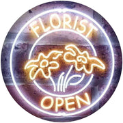 Flower Shop Open Florist LED Light Sign - LED Gift Works