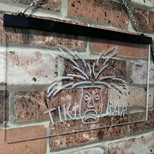 Tiki Bar Mask LED Light Sign - Way Up Gifts
