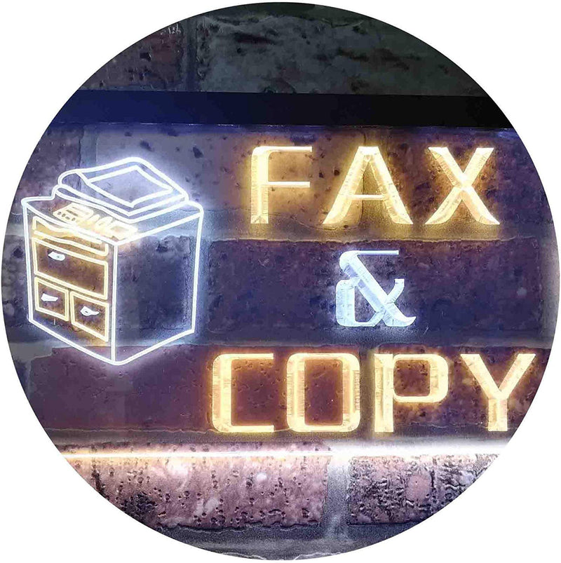Fax Copy LED Light Sign - LED Gift Works