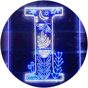 Family Name Letter I Monogram Initial LED Light Sign - LED Gift Works