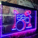 Drum Set Music Instruments LED Light Sign - Way Up Gifts
