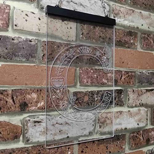 Family Name Letter C Monogram Initial LED Light Sign - LED Gift Works