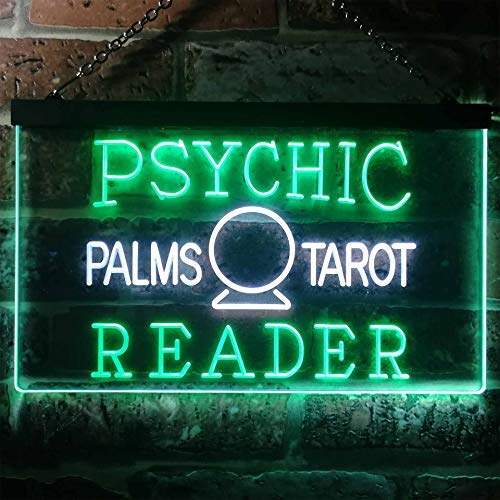 Psychic Palms Tarot Reader LED Light Sign - LED Gift Works