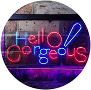 Beauty Shop Hello Gorgeous LED Light Sign - LED Gift Works