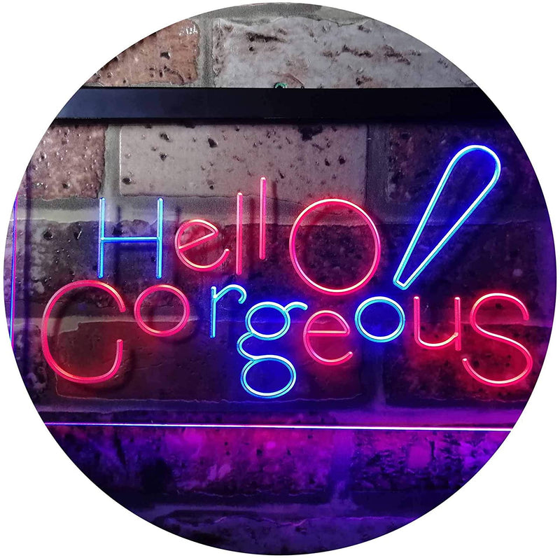 Beauty Shop Hello Gorgeous LED Light Sign - LED Gift Works