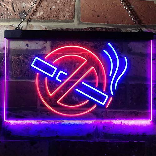 No Smoking LED Light Sign - LED Gift Works