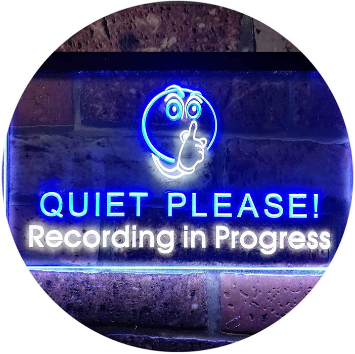 On Air Quiet Please Recording in Progress LED Light Sign - Way Up Gifts