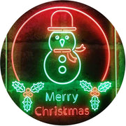 Merry Christmas Decoration Snowman LED Light Sign - LED Gift Works