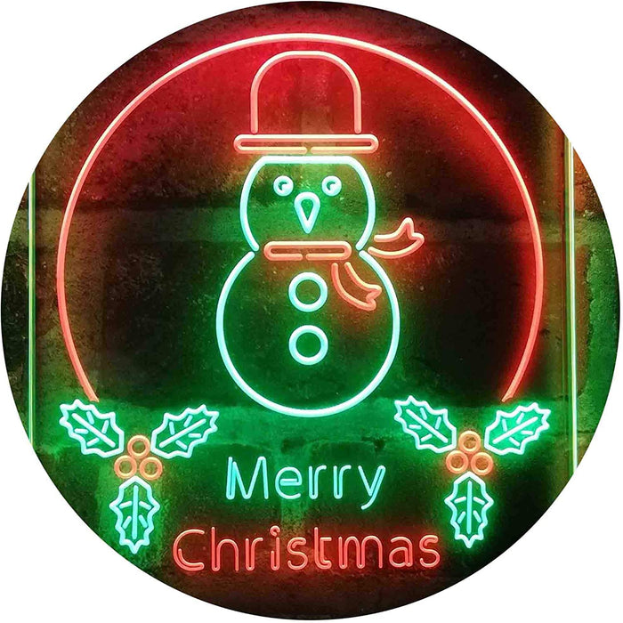 Merry Christmas Decoration Snowman LED Light Sign - Way Up Gifts
