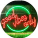 Good Vibes Only Circle LED Light Sign - Way Up Gifts