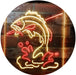 Fish on Hook Fishing Bait Store Cabin Decor LED Light Sign - Way Up Gifts