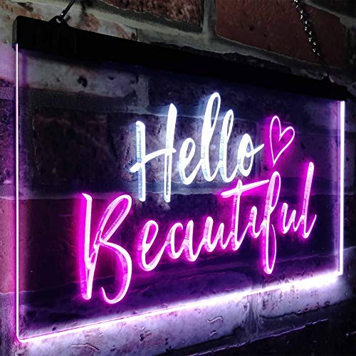 Hello Beautiful LED Light Sign - Way Up Gifts