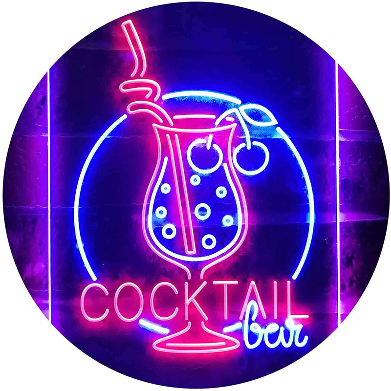 Cocktail Bar LED Light Sign - LED Gift Works