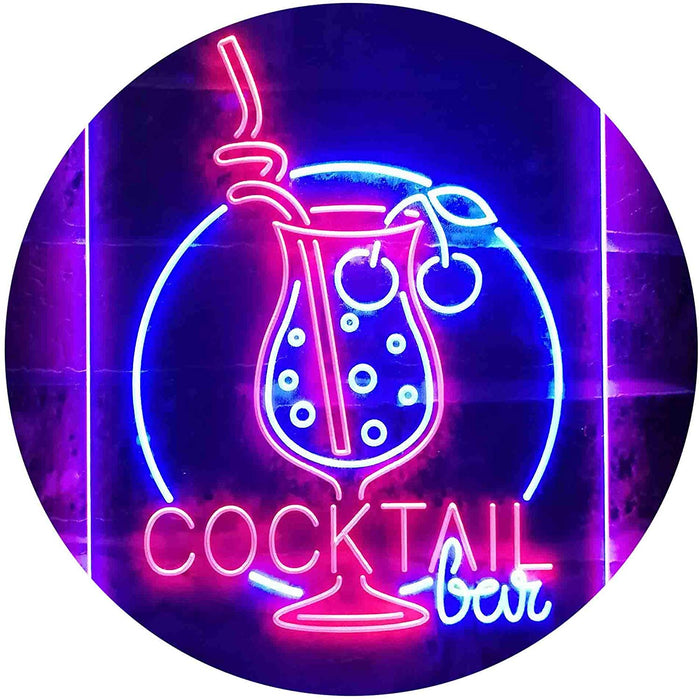 Cocktail Bar LED Light Sign - Way Up Gifts