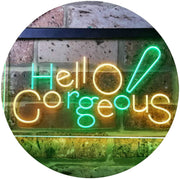 Beauty Shop Hello Gorgeous LED Light Sign - LED Gift Works