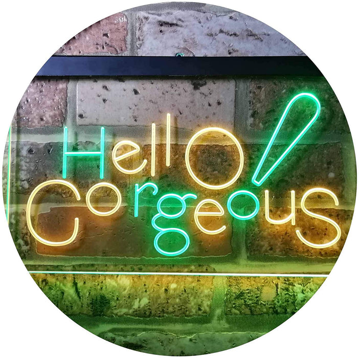 Beauty Shop Hello Gorgeous LED Light Sign - Way Up Gifts