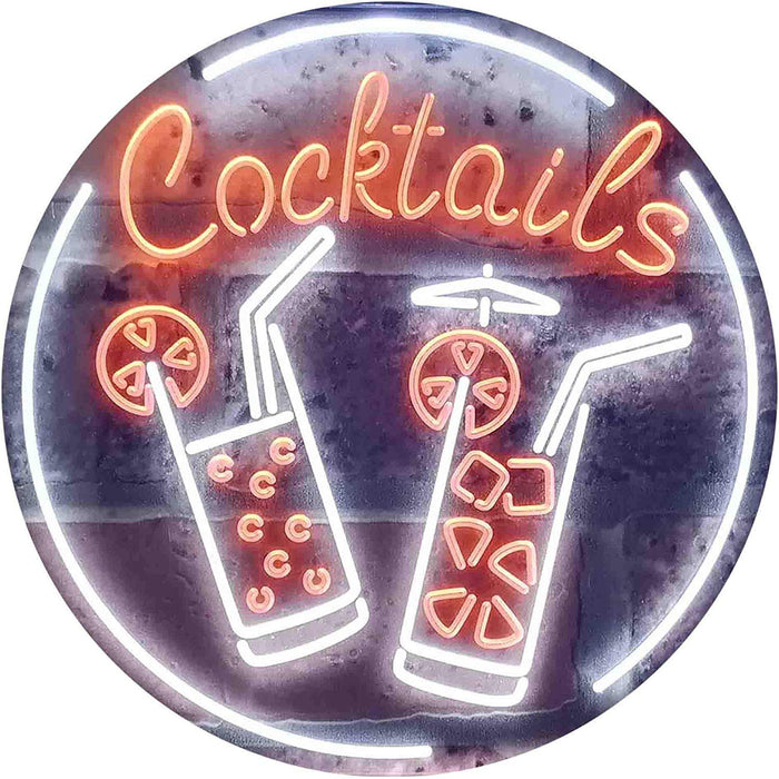 Cocktails LED Light Sign - Way Up Gifts
