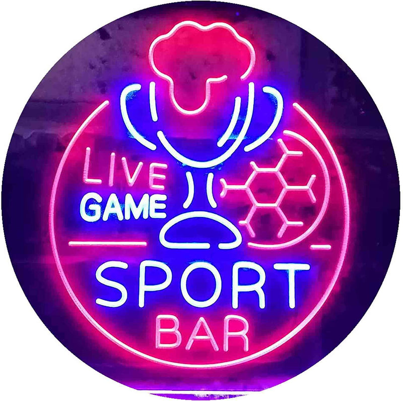 Live Game Sport Bar LED Light Sign - LED Gift Works